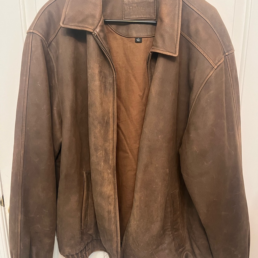 Croft & Barrow Men's Tan Bomber Jacket